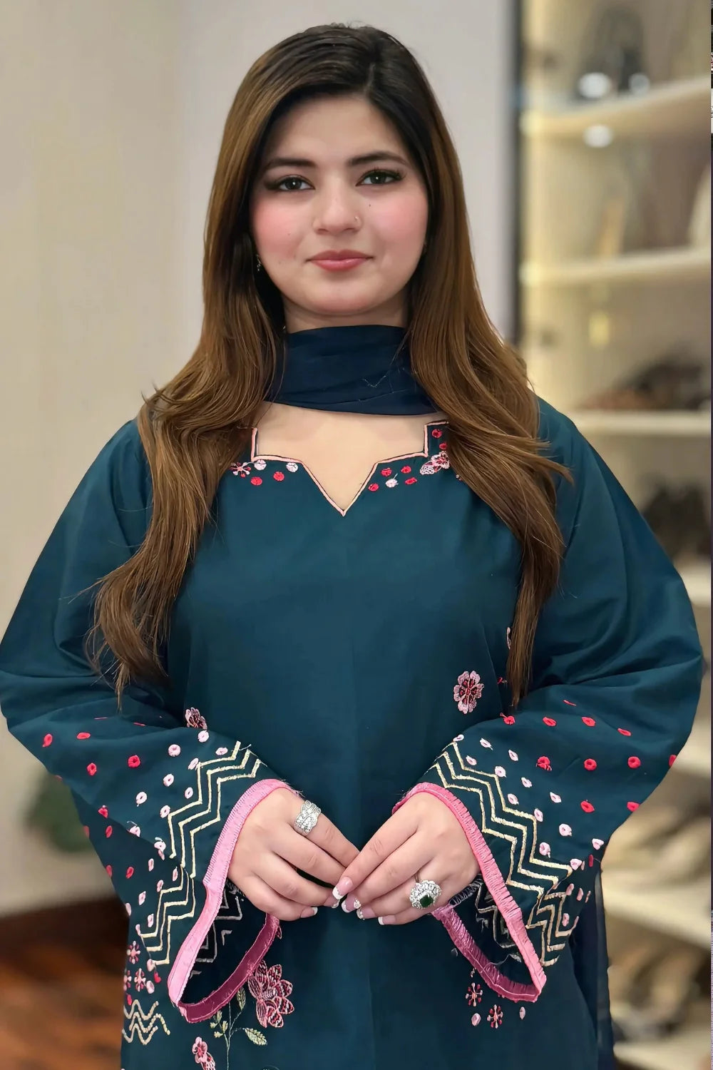 Zarmeen– Embroidered 3 Piece