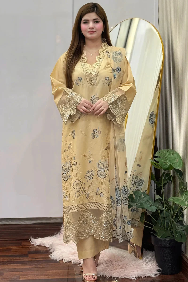 Rooh-e-Rang – Embroidered 3 Piece