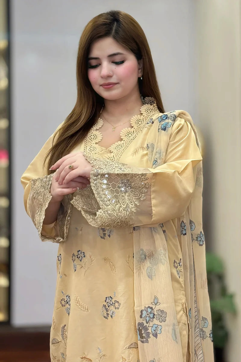 Rooh-e-Rang – Embroidered 3 Piece