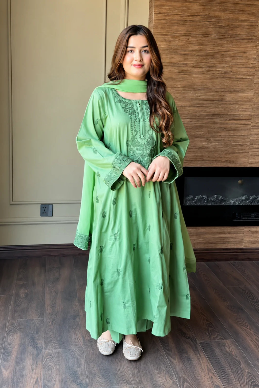 Gul-e-Sabz– Embroidered 3Piece