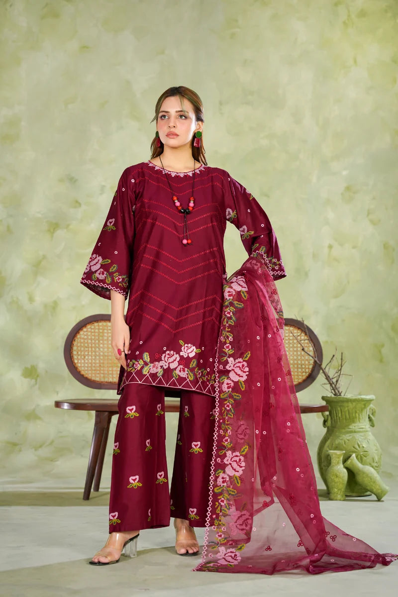 Rang-e-Mohabbat – Embroidered 3 Piece