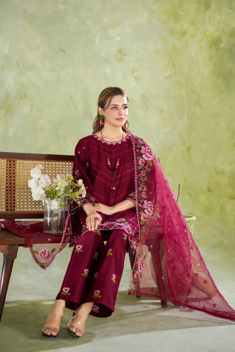 Rang-e-Mohabbat – Embroidered 3 Piece