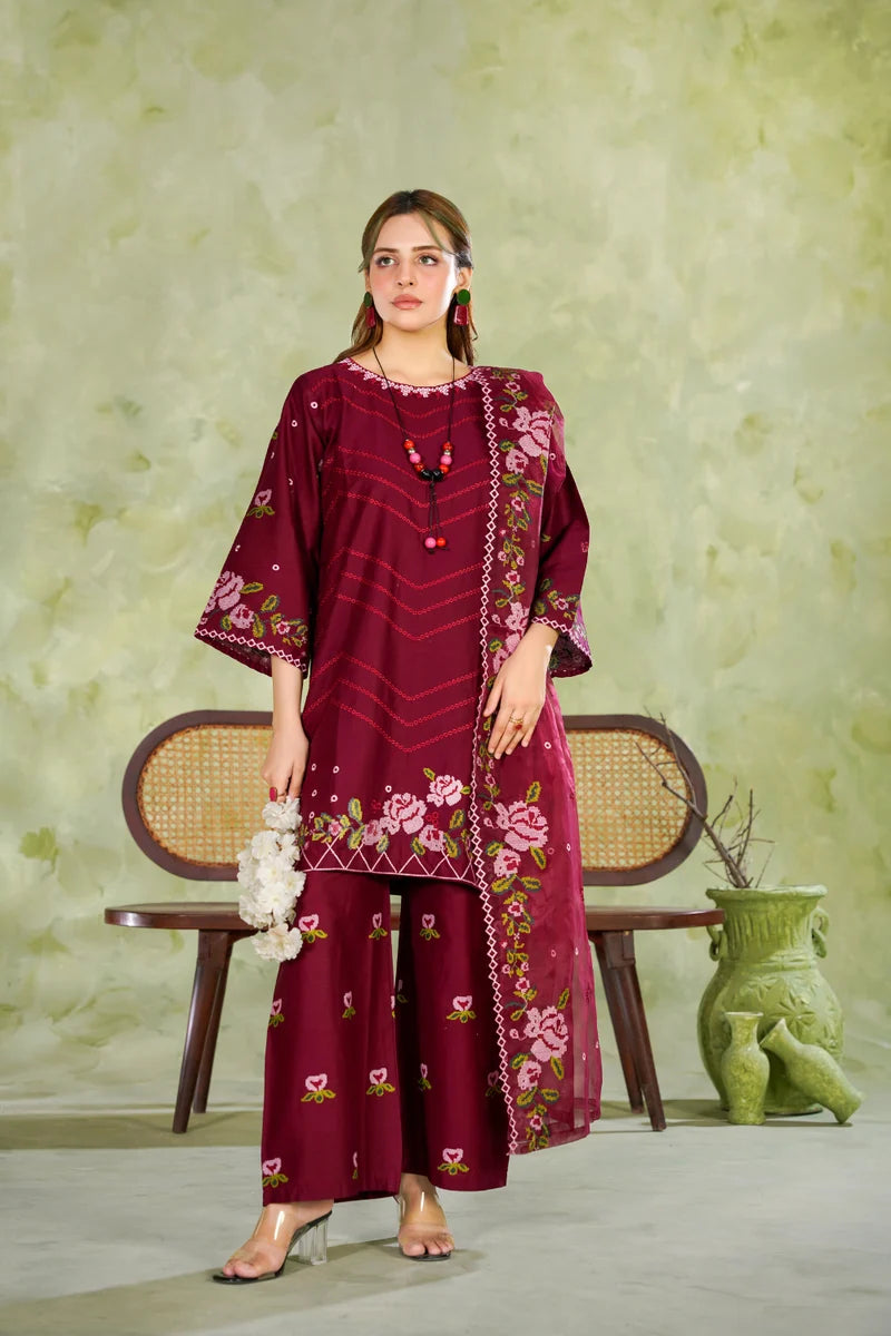 Rang-e-Mohabbat – Embroidered 3 Piece
