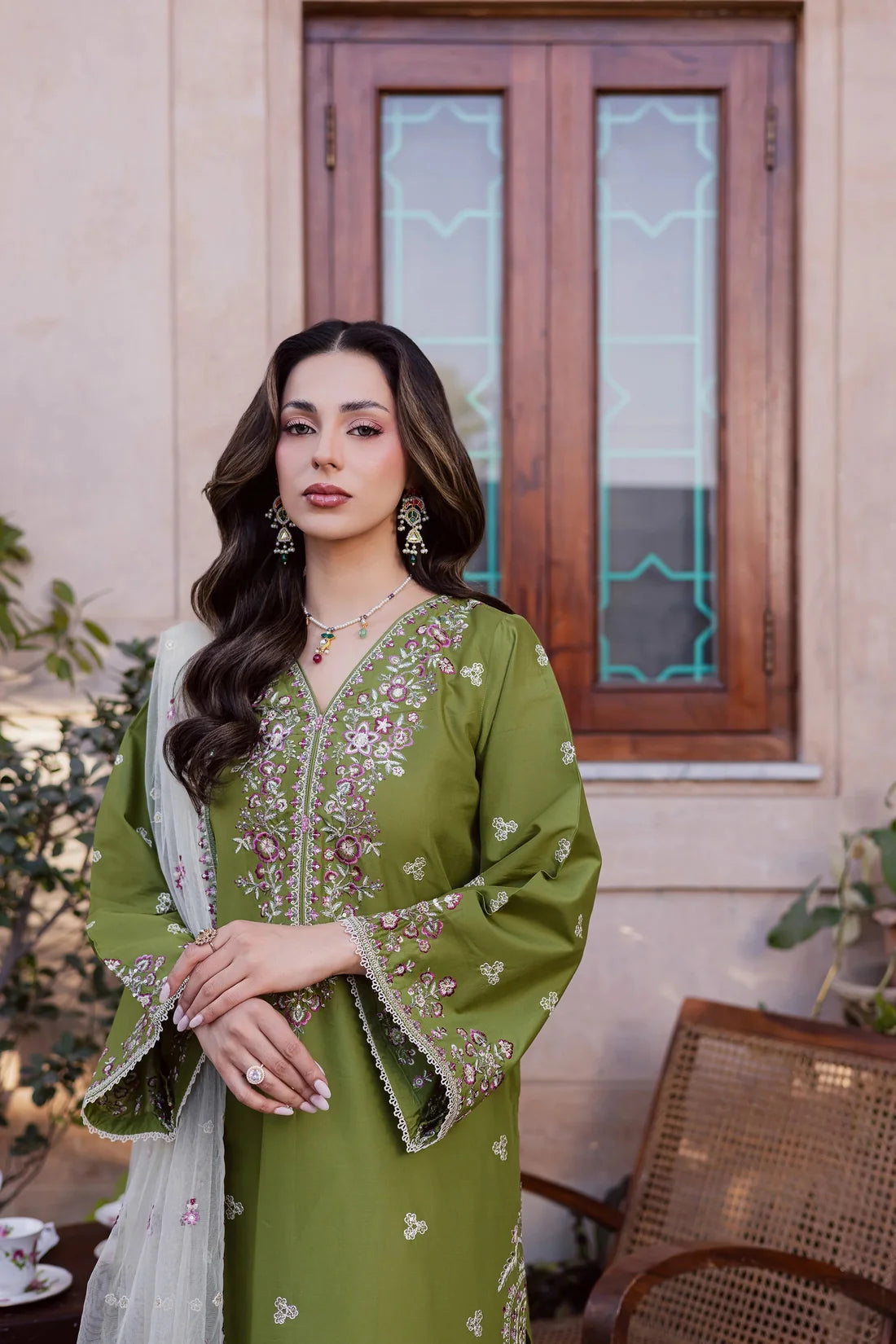 Nazakat– Embroidered 3 Piece