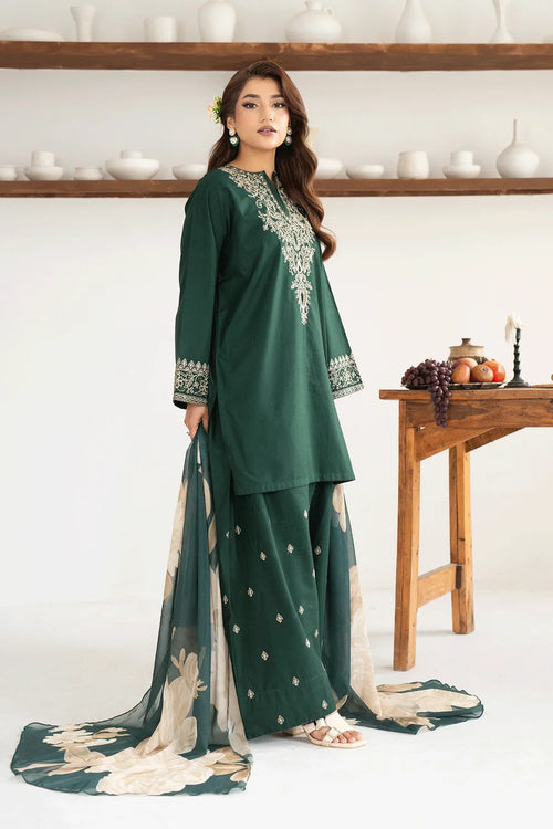 Aabroo– Embroidered 3 Piece