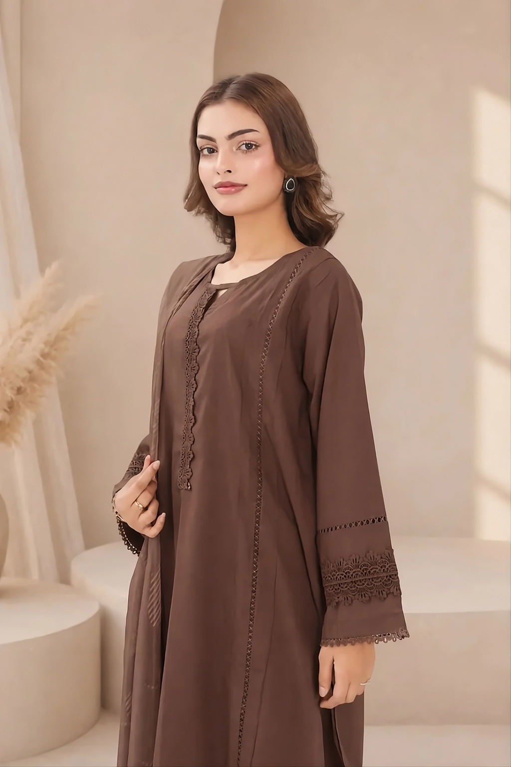 Zarina– Embroidered 3 Piece