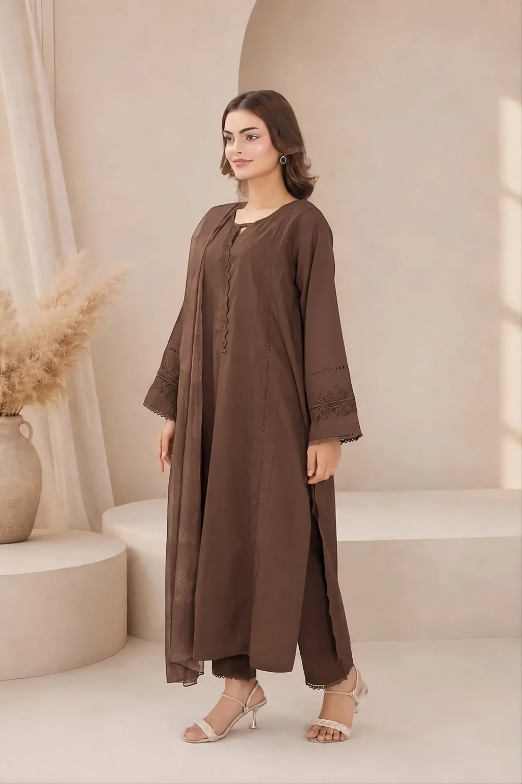 Zarina– Embroidered 3 Piece