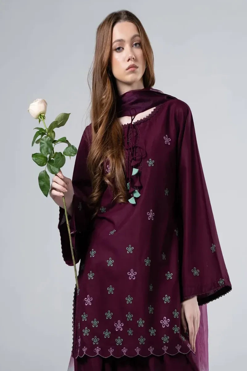 Afsana– Embroidered 3 Piece