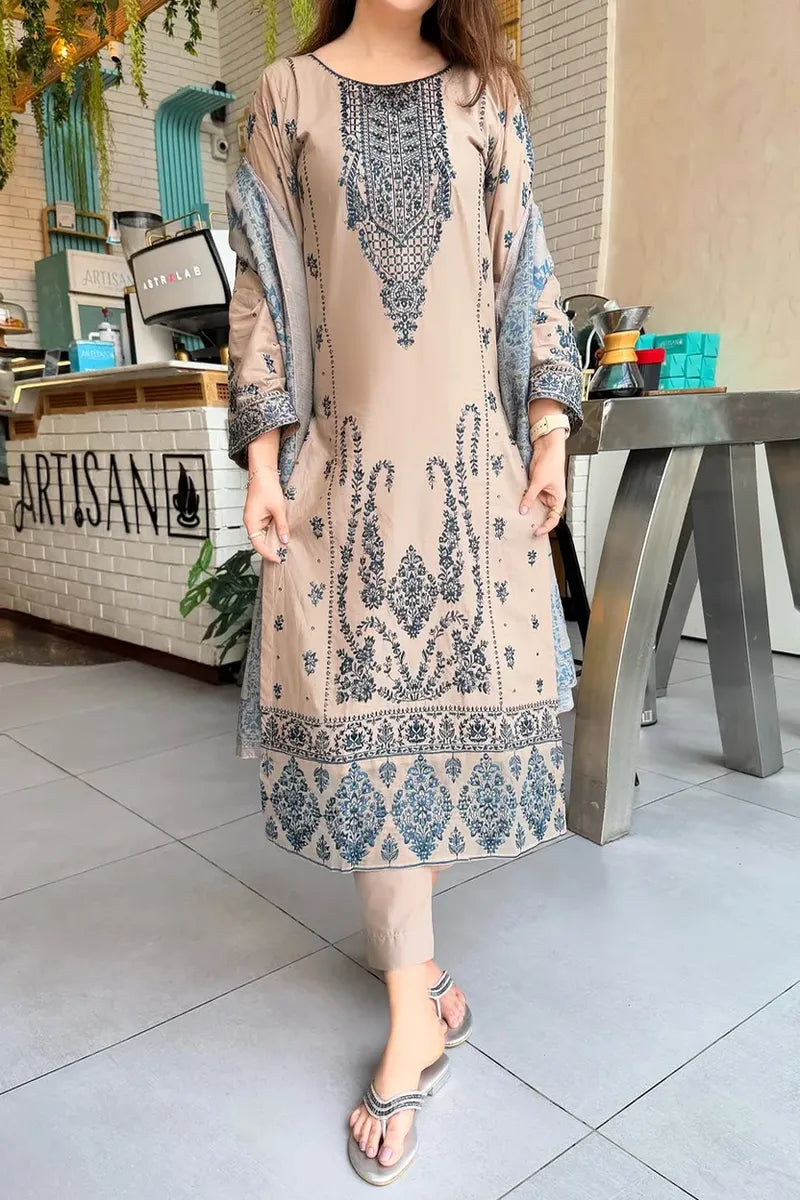 Parisa– Embroidered 3 Piece