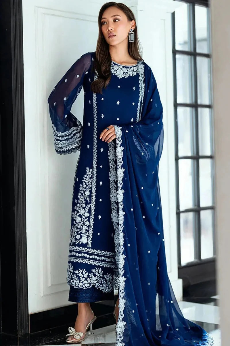 Muskaan– Embroidered 3 Piece