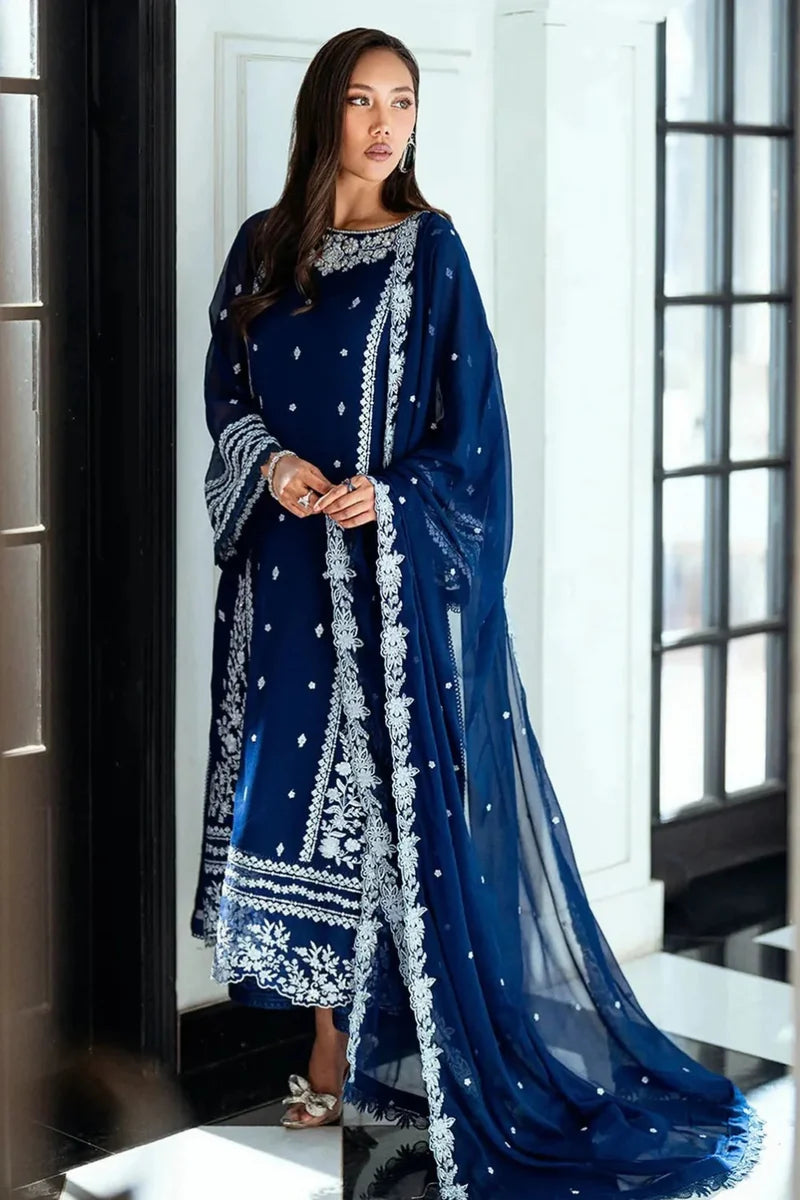 Muskaan– Embroidered 3 Piece