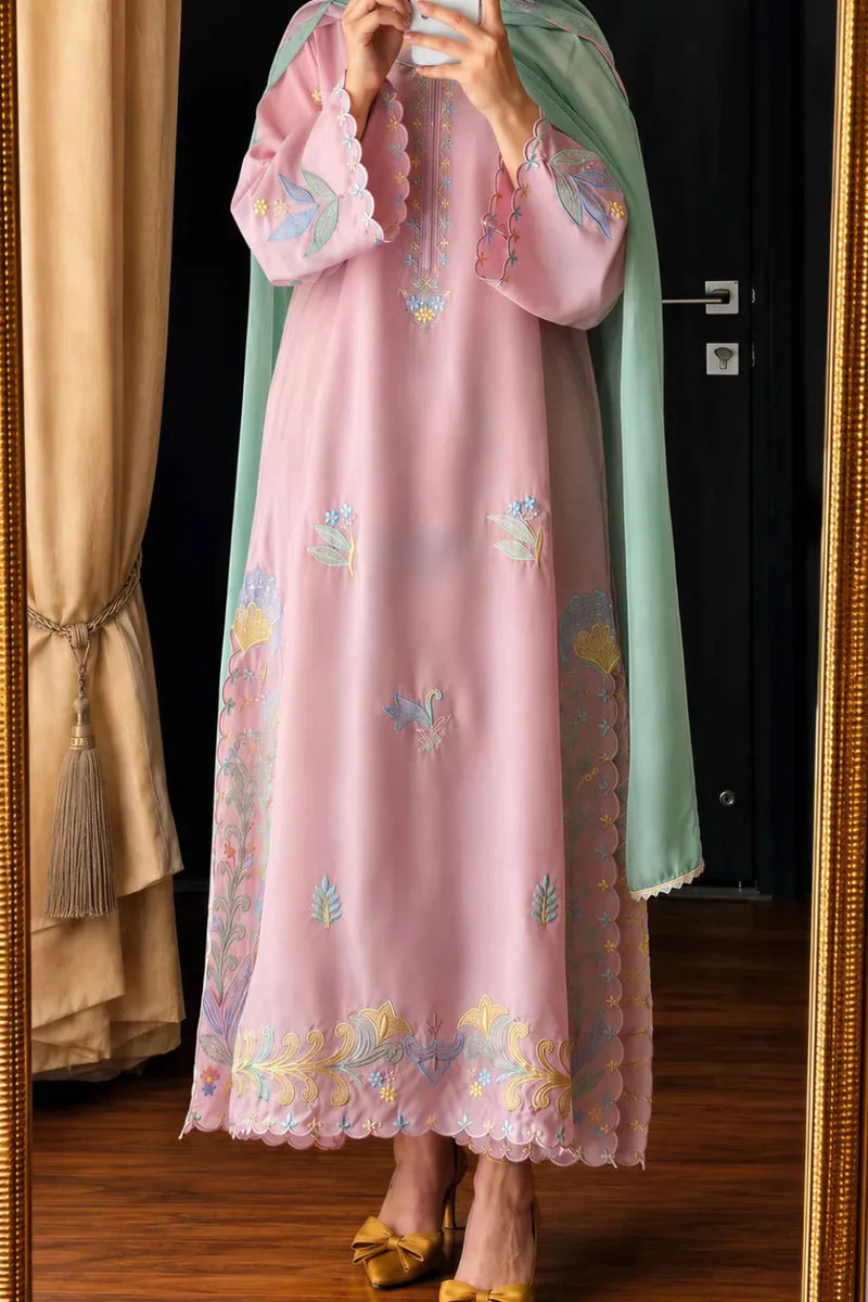 Resham-e-Noor – Embroidered 3 Piece