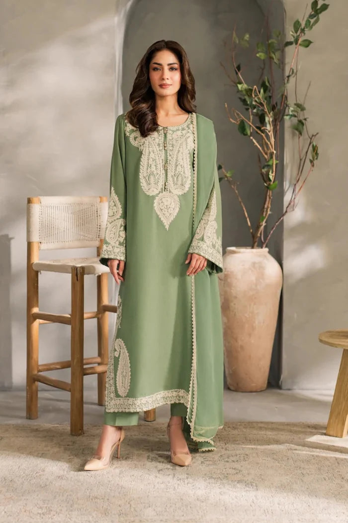 Sabza– Embroidered 3 Piece