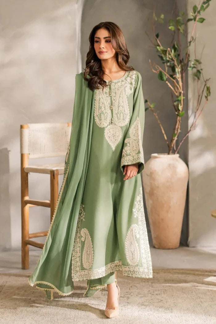 Sabza– Embroidered 3 Piece